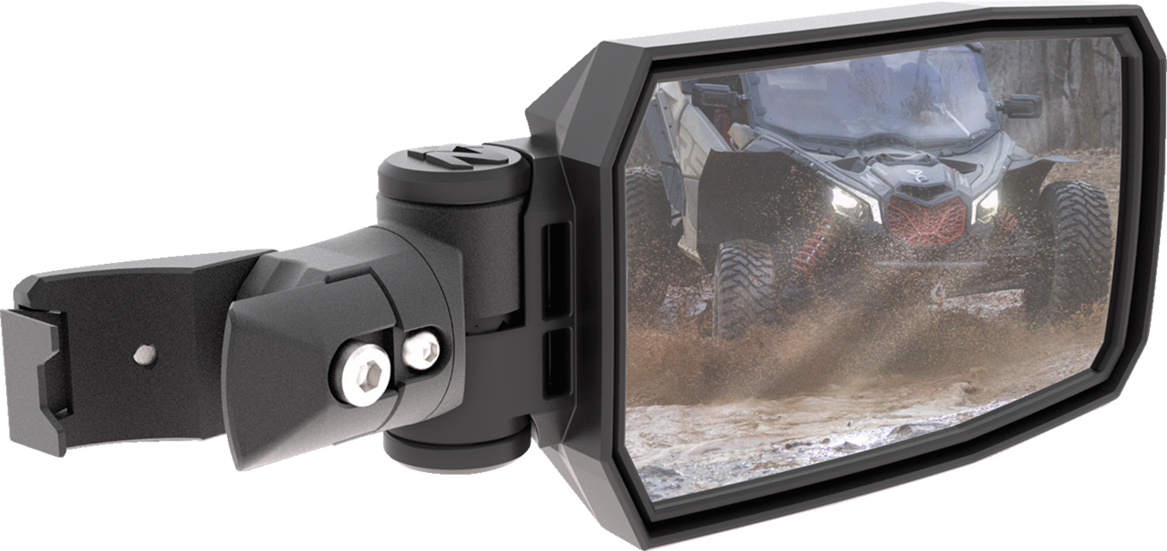 Seizmik Mirrors - Trailrider - Side View - Rectangle - Black - 1.875"/2" ROPS - Pair