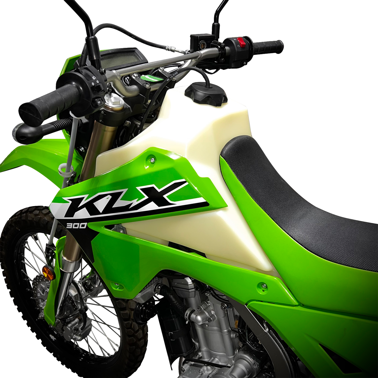 Ims products inc. Large-Capacity Gas Tank - Natural - Kawasaki - 3.8 Gallon