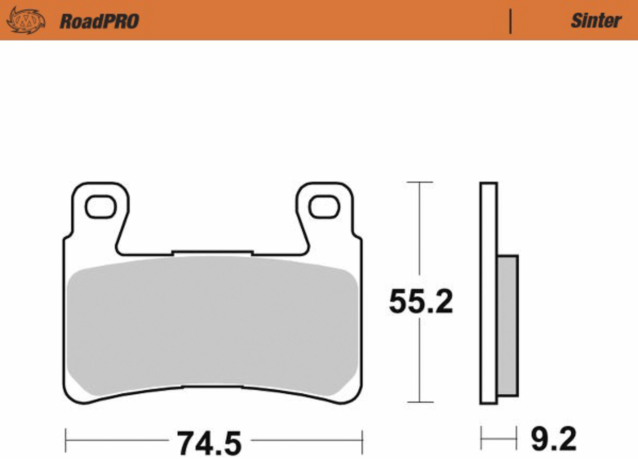 Moto-Master Sintered Front Brake Pads 414901-PU