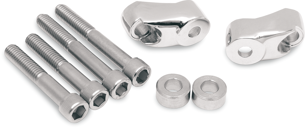 Drag specialties Turn Signal Mount Kit - 39 mm/49 mm - Chrome Harley Davidson