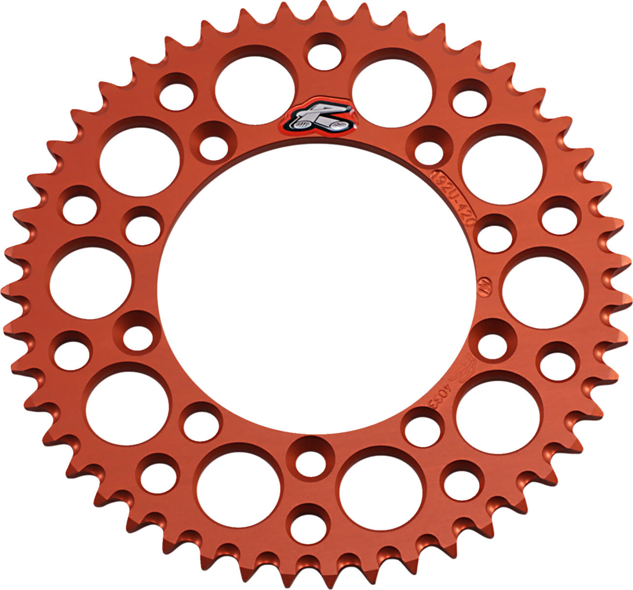 Renthal Rear Sprocket - Aluminum - 47 Tooth - Orange - Gas Gas/Husqvarna/KTM 47T