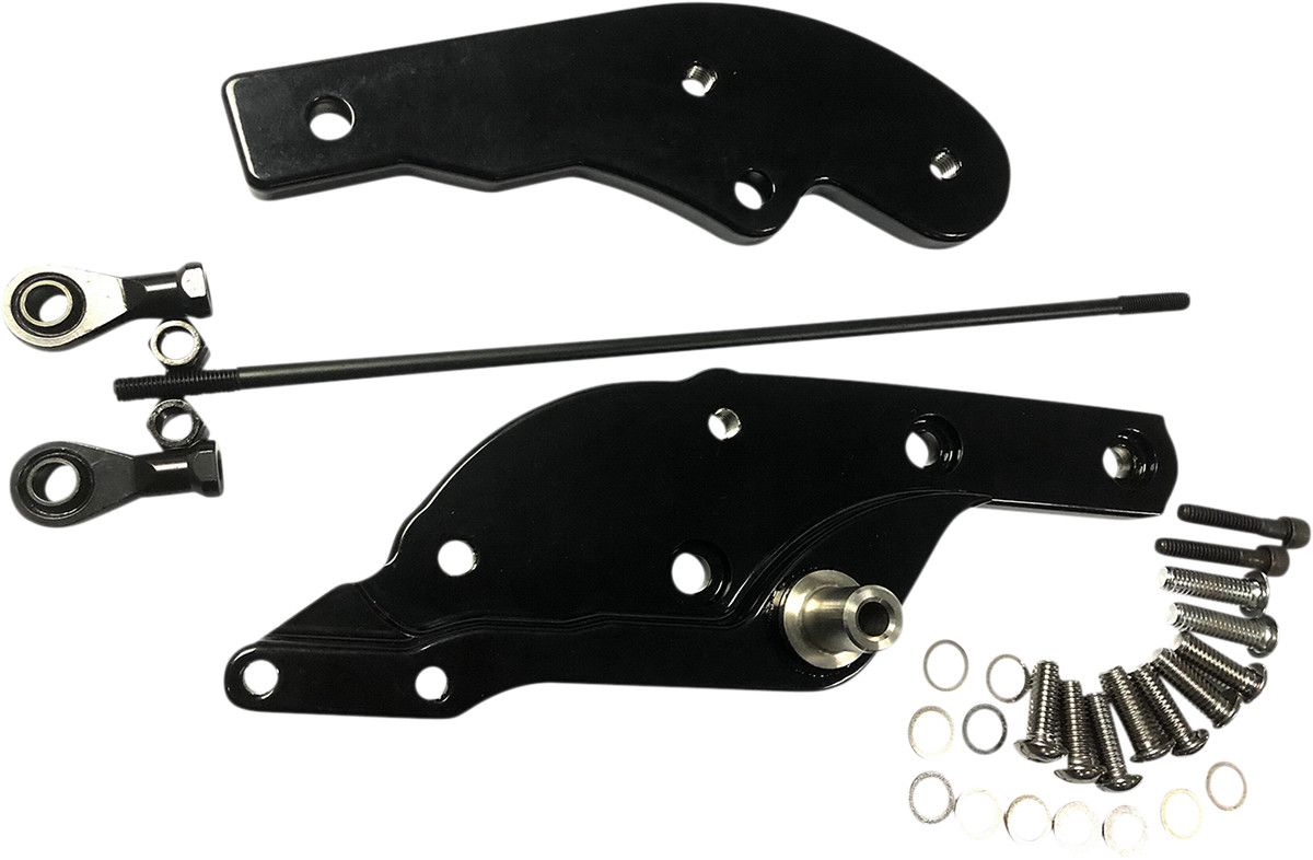 Drag specialties Forward Control Extensions - 3" Forward - Black - FL/FX Harley Davidson