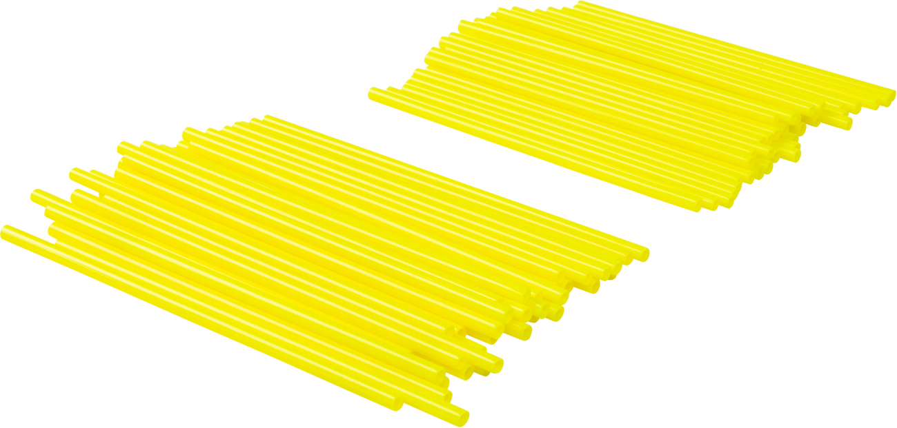 Emgo Spoke Covers - Wheel Trim - Hi Viz/Yellow - 80 Pack
