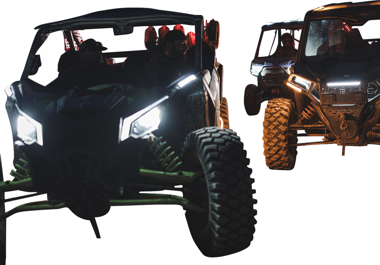 Ravek Apex Lights™ - Running - Amber - RZR Polaris
