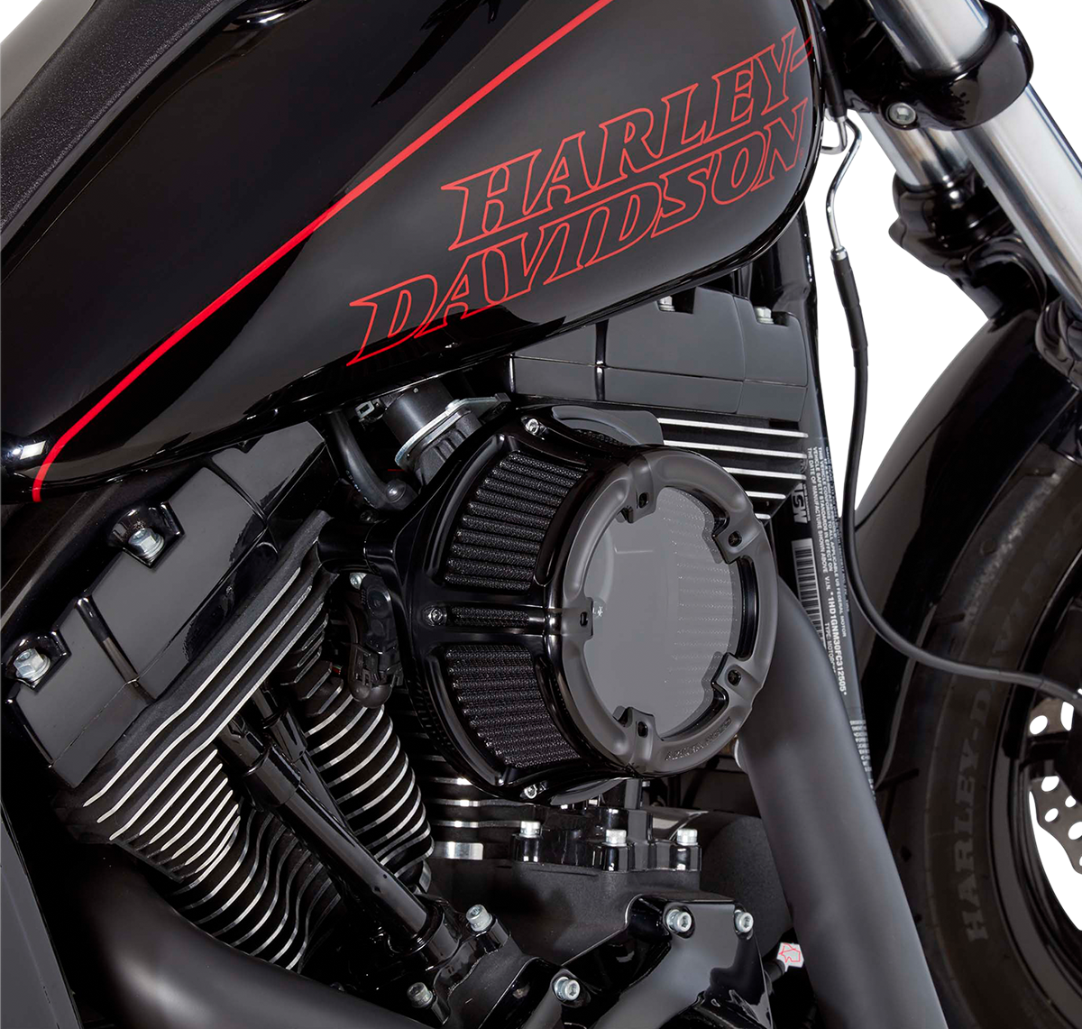 Arlen ness Method™ Clear Series Air Cleaner - Black Harley Davidson