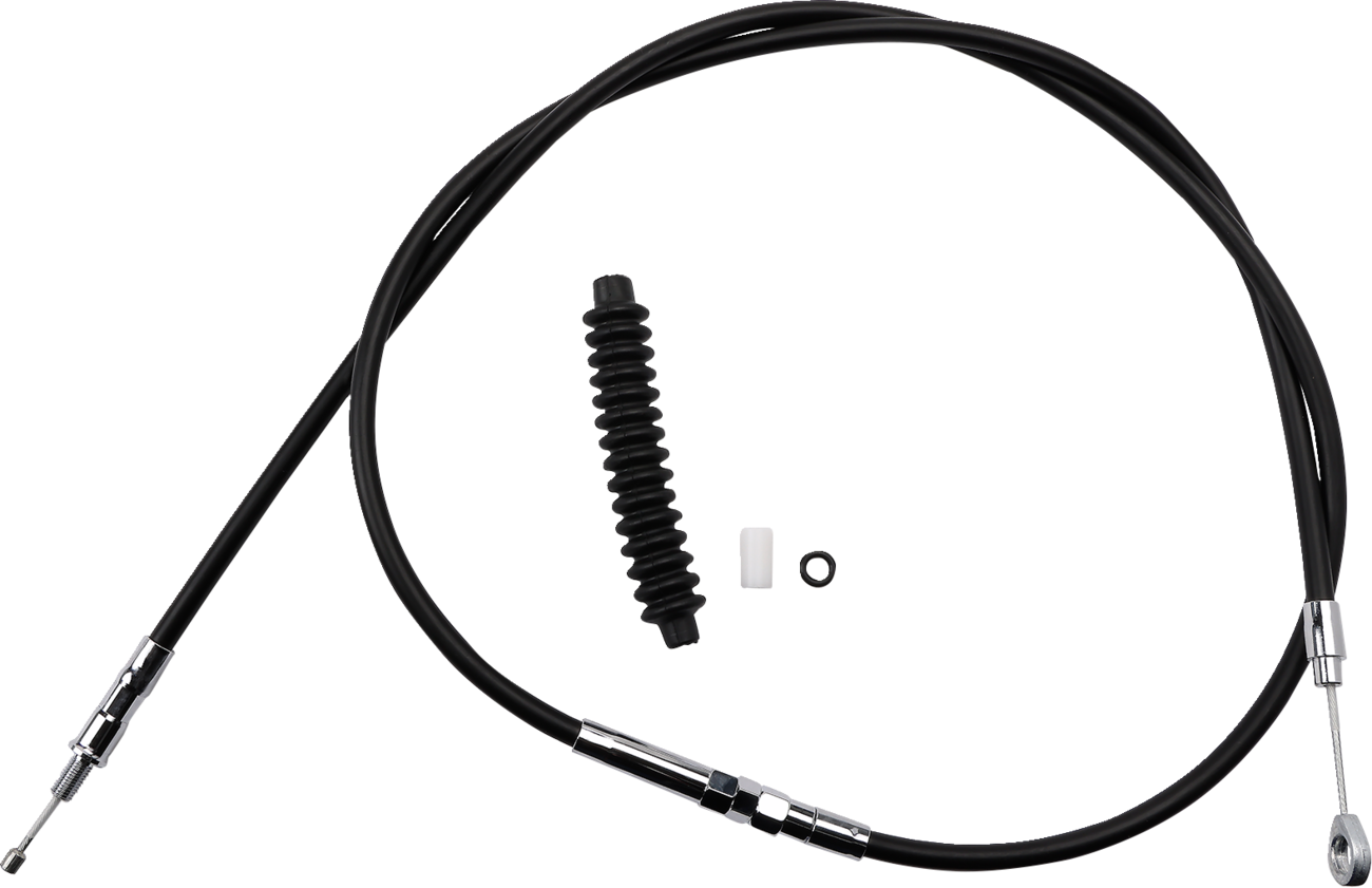 Drag specialties High-Efficiency Black Vinyl Clutch Cable - 66-5/8" Harley Davidson