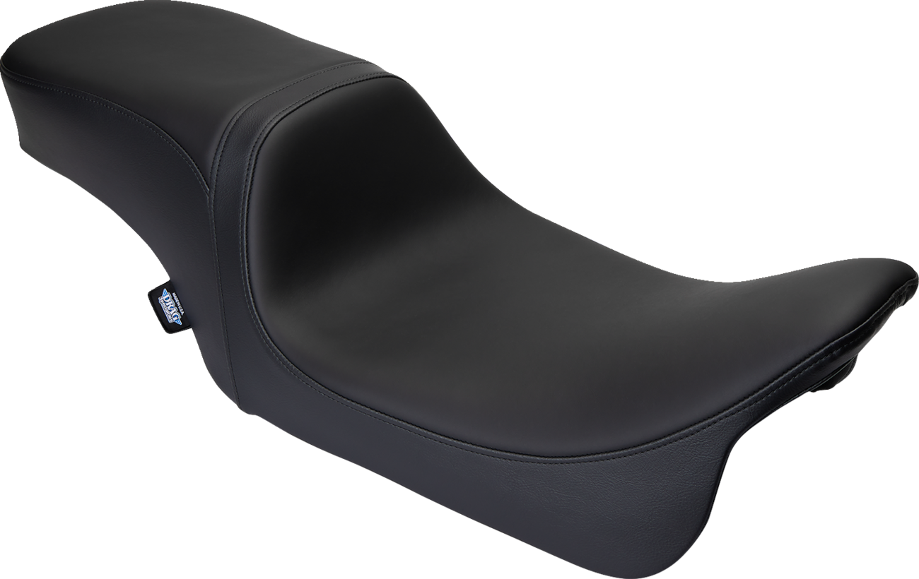 Drag specialties seats Predator 2-Up Seat - Solar Leather - Black - Smooth - w/o Backrest - FLH '08-'23 Harley Davidson