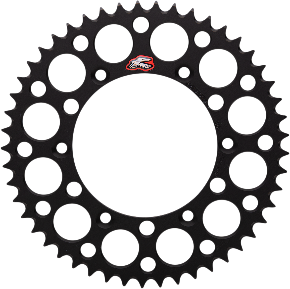 Renthal Rear Sprocket - Aluminum - 49 Tooth - Black - Suzuki 49T