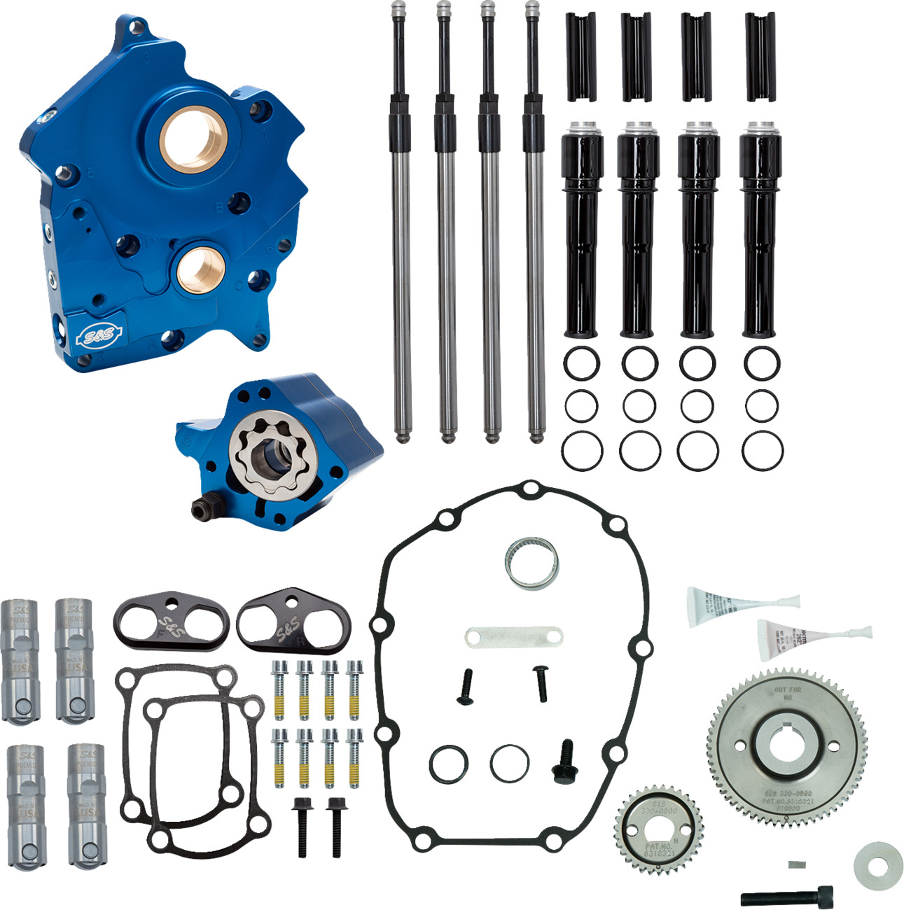 S&S CYCLE Cam Chest Kit without Cams for Gear Drive M8