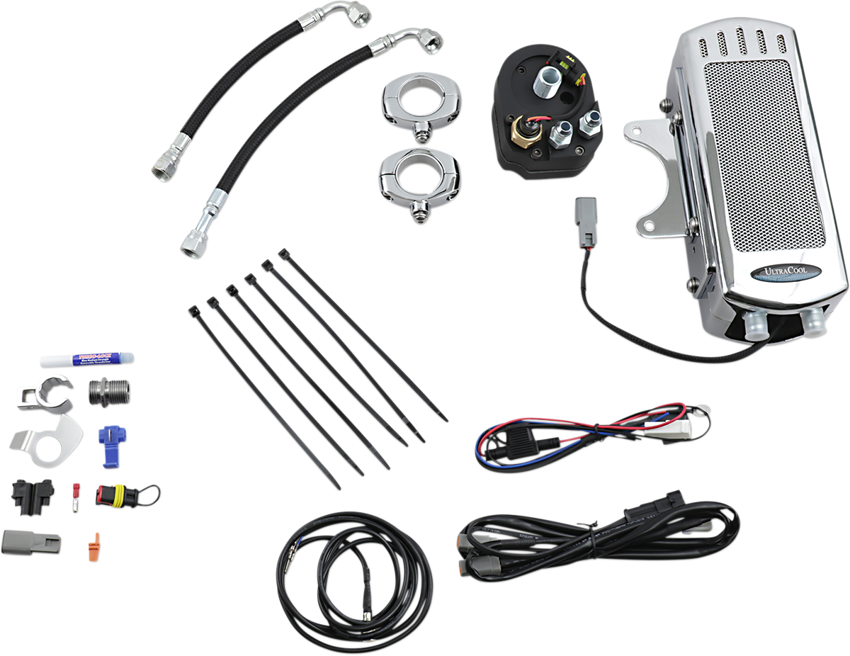 ULTRACOOL 3.0 Side Mount Oil Cooler with Fan Kit for Dyna