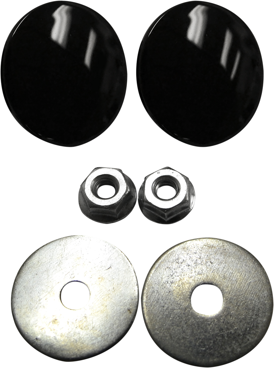 La Choppers Black Fairing Mirror Hole Plugs for 9619 Harley Touring
