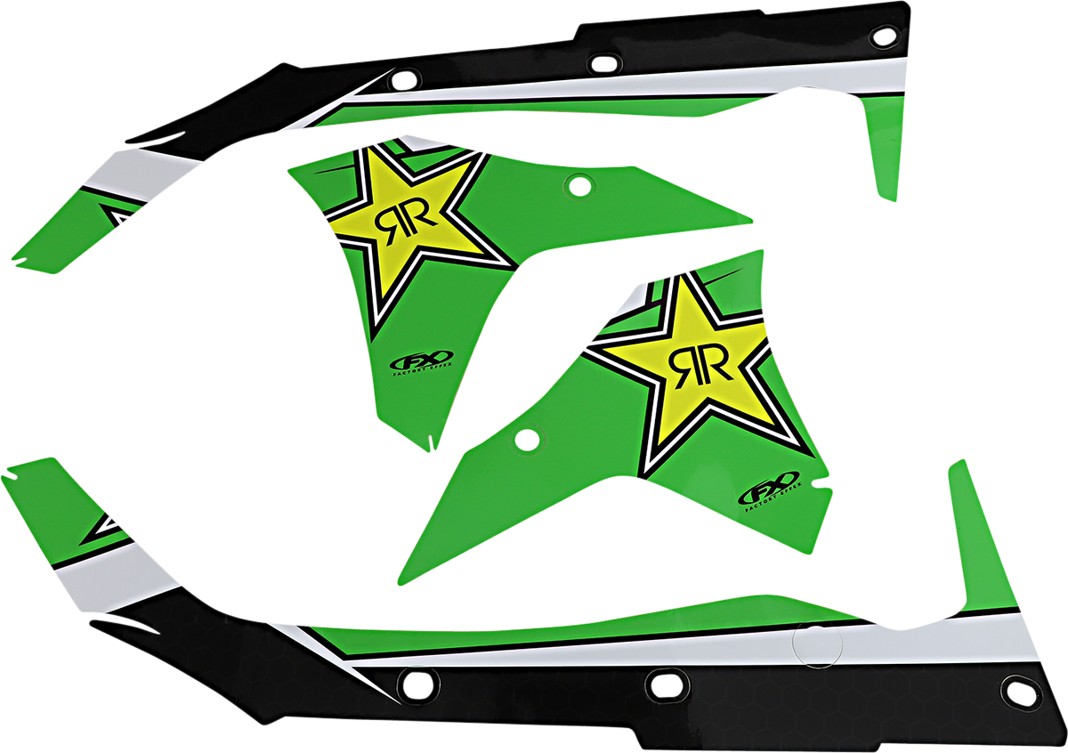 Factory effex Rockstar Shroud Graphic Kit 2017-2020 Kawasaki KX250F