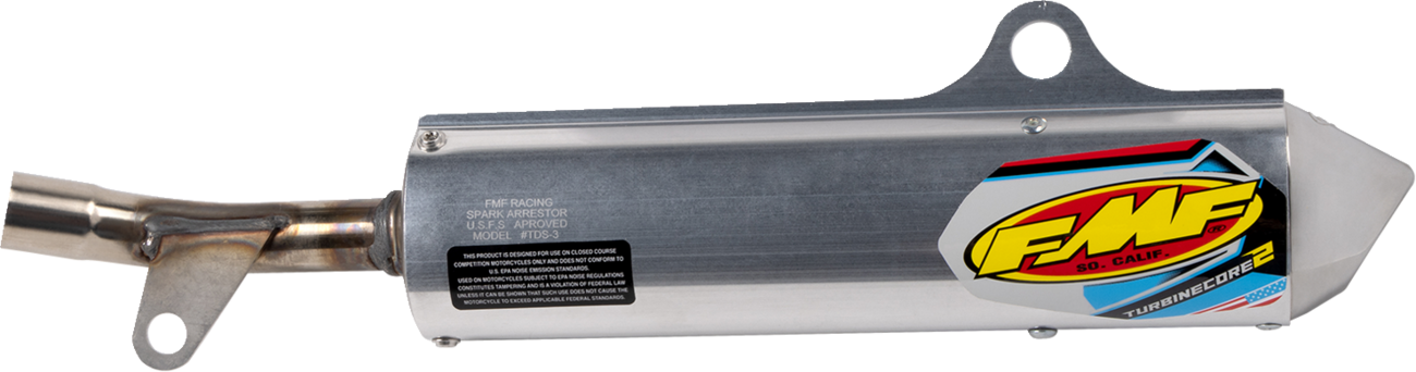 Fmf Turbinecore Spark Arrestor Silencer 1991-1993 Husqvarna WR 250 / 1991-1992 Yamaha YZ250