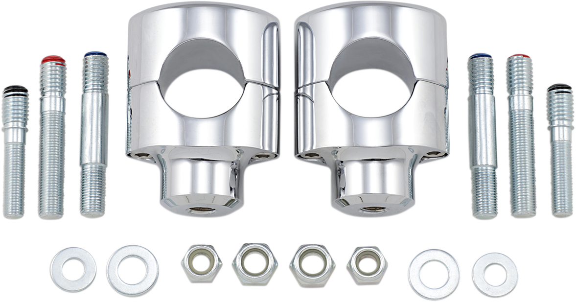 Drag specialties Big Buffalo Handlebar Risers - 1-1/2" - Chrome Yamaha/Kawasaki/Suzuki/Honda