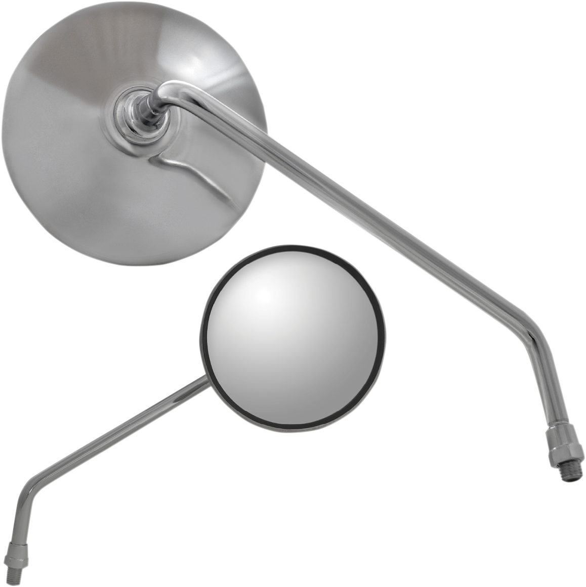 Parts unlimited Mirror - Classic - Side View - Round - Chrome - Left - Each