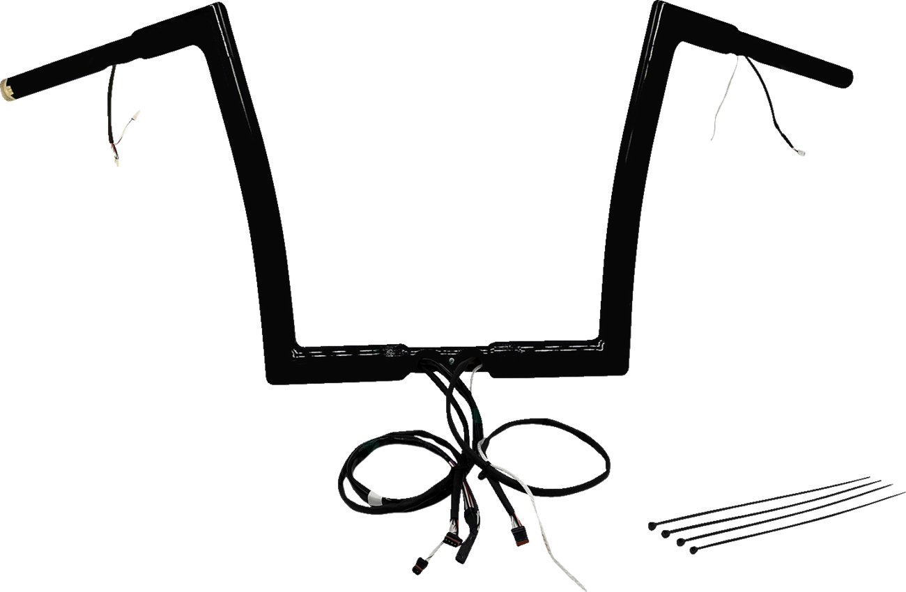 Fat Baggers Inc. 1 1/4" Wired Flat Top Handlebar Kit For Harley Road Glide 2016-2020