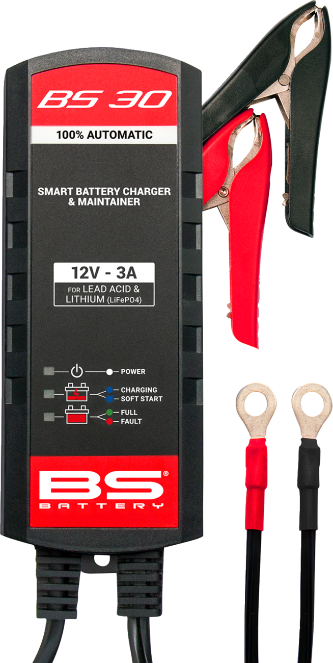 BS BATTERY BS30 Smart Battery Charger & Maintainer
