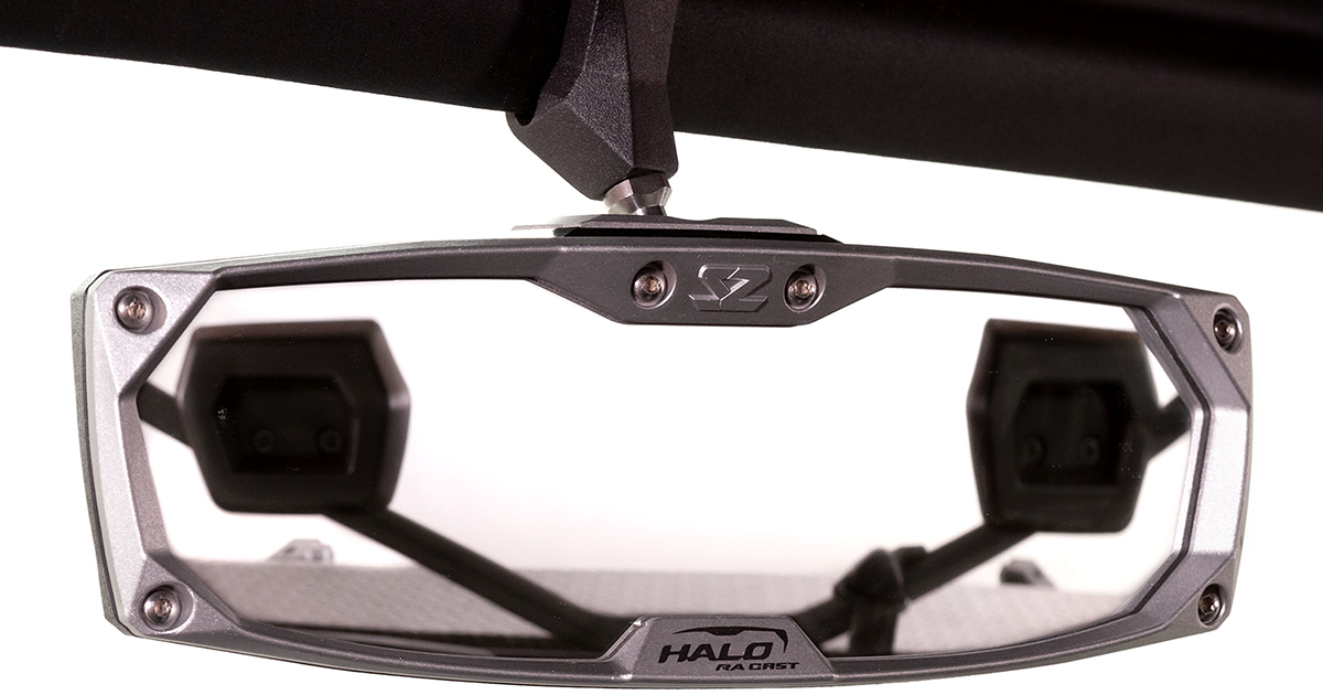 SEIZMIK Halo R Rear View Mirror with Cast Aluminum Bezel