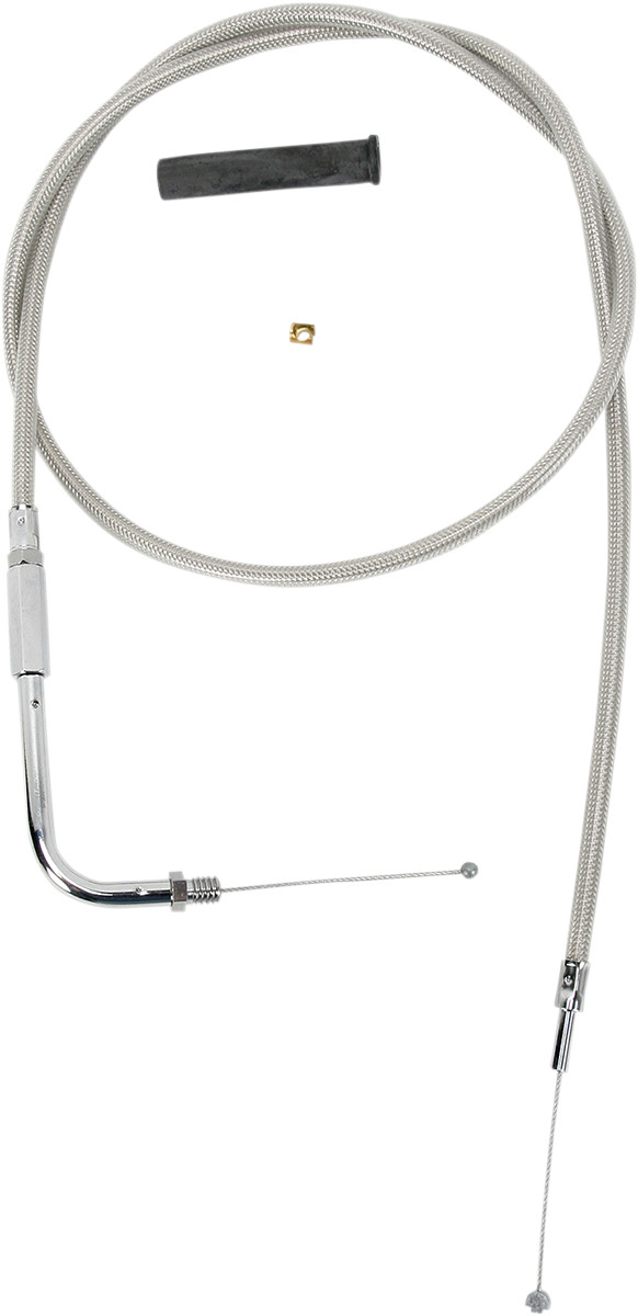 Drag Specialties Stainless Braided Throttle Cable