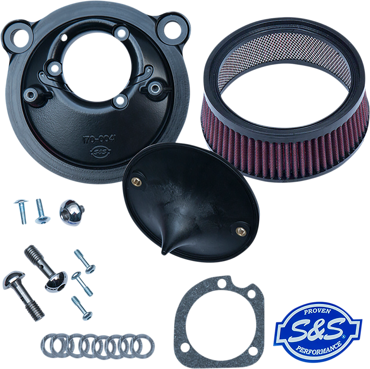 S&S CYCLE Super Stock™ Stealth Air Cleaner Kit