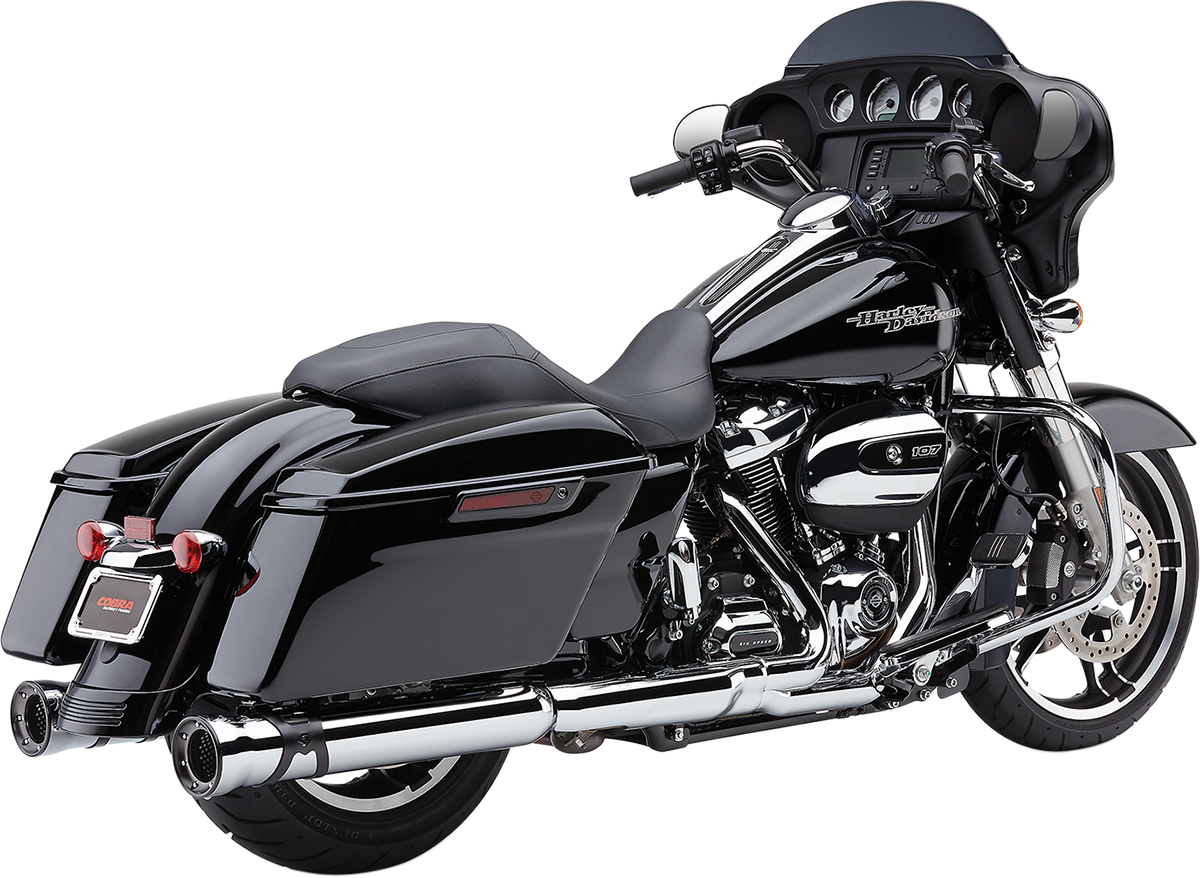 Cobra 4.5" RPT Slip-On Mufflers For Harley Touring 2017-2025