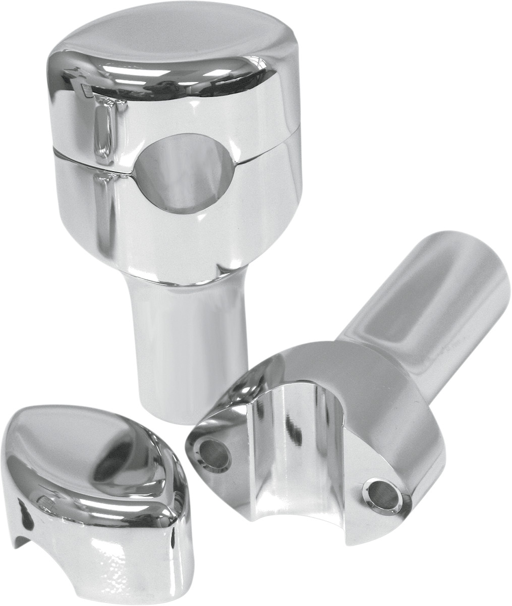 La choppers Handlebar Risers for 1" Handlebars - Smooth - 3" - Chrome Yamaha/Honda/Kawasaki/Suzuki