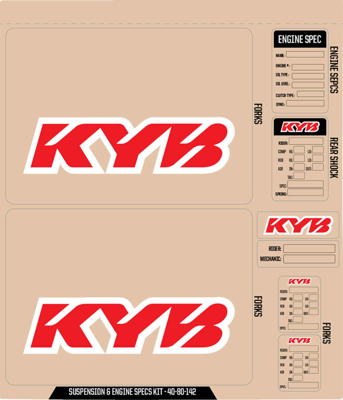 Suspension and Specs Graphic Kit