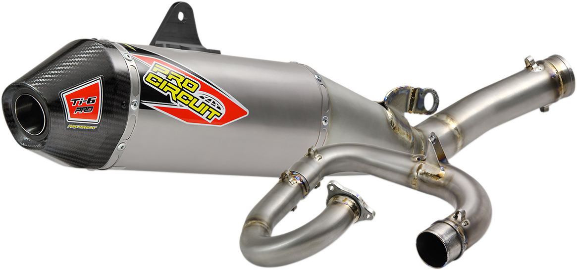 Pro Circuit [0331845FP] TI-6 Pro Exhaust System w/Carbon End Cap | Exhaust Ti6 Pro Ticf Yam