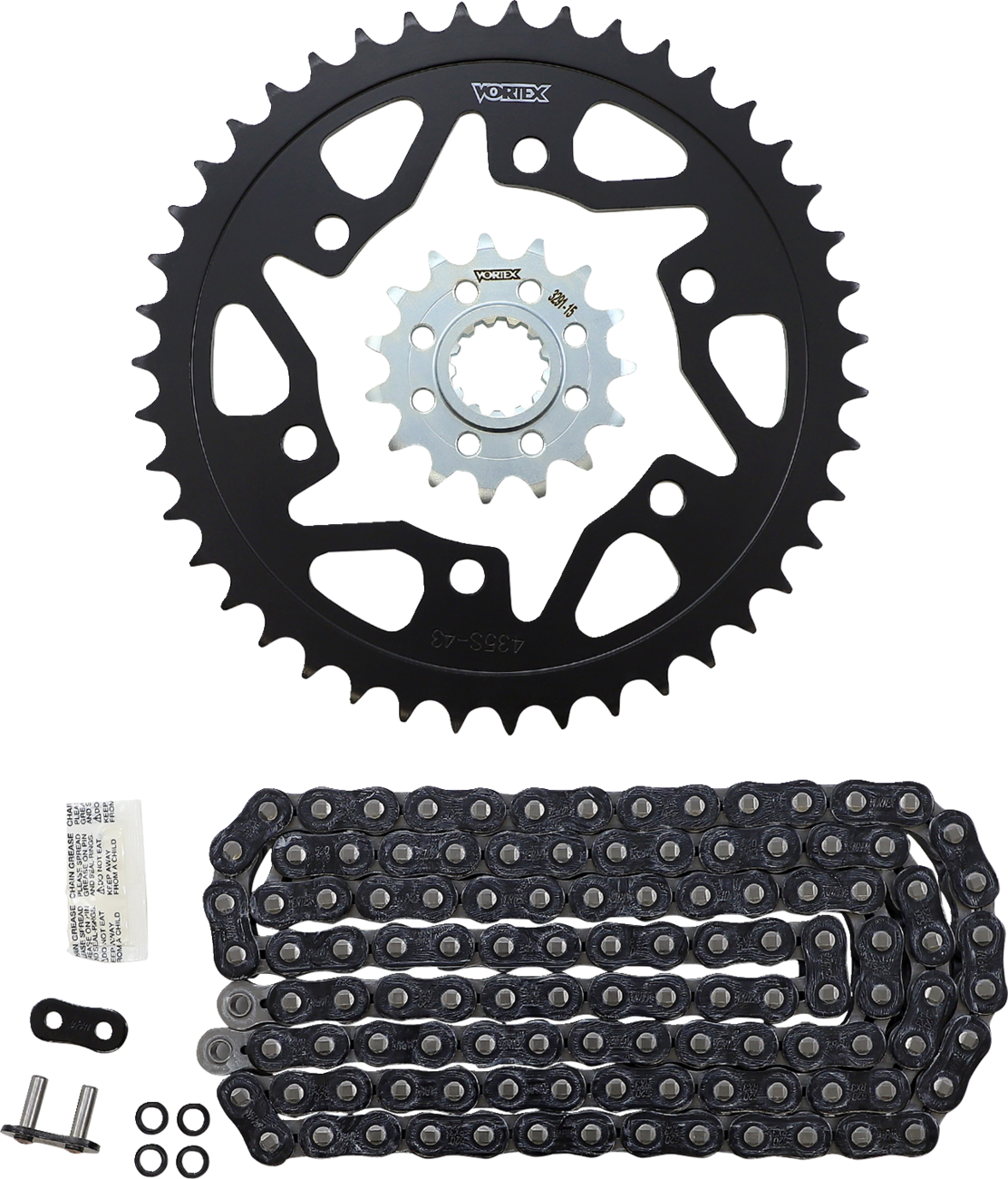 VORTEX Chain and Sprocket Kit