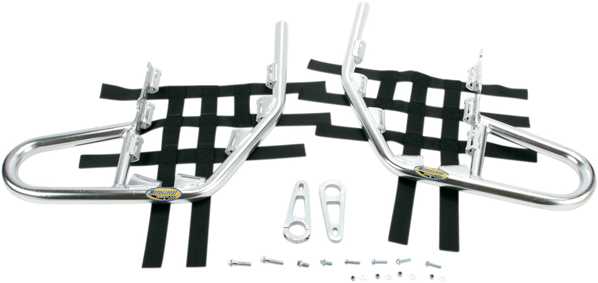 Motorsport products Nerf Bars - Banshee 350 - Silver 1987-2006 Yamaha YFZ350 Banshee