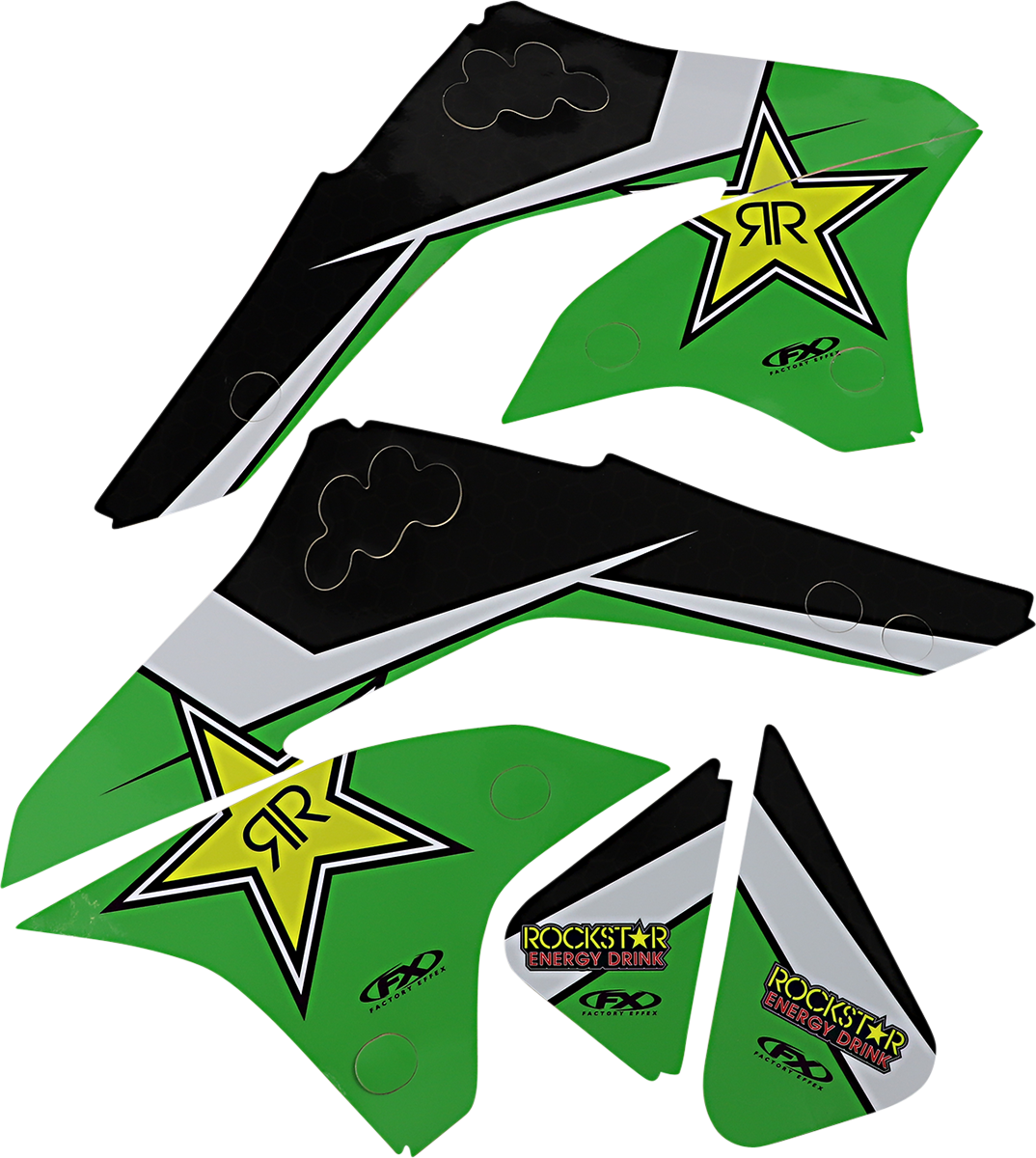 Factory effex Rockstar Shroud Graphic Kit 2006-2008 Kawasaki KX450F