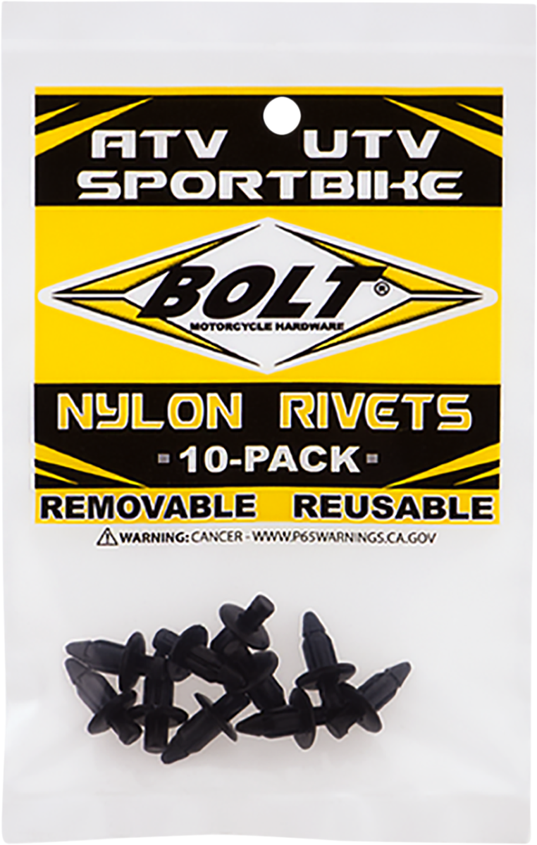 Bolt Nylon Rivets
