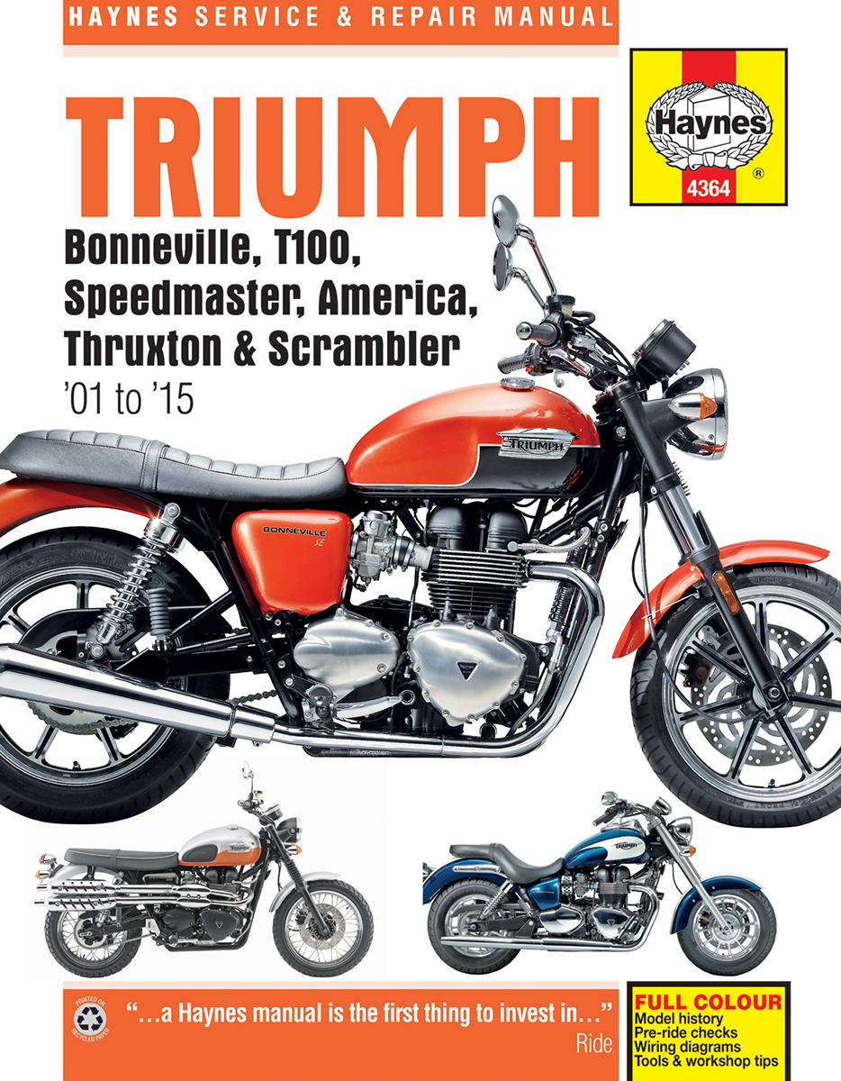 Motorcycle Repair Manual — Motorcycle, Triumph