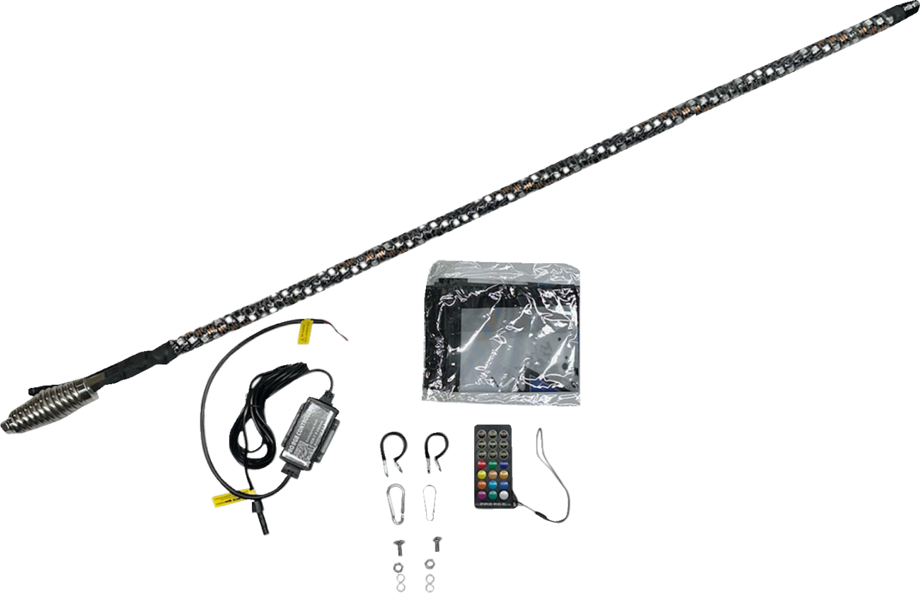 Whipitlightrods 3' Whip Light Rod - Bluetooth® - RGB