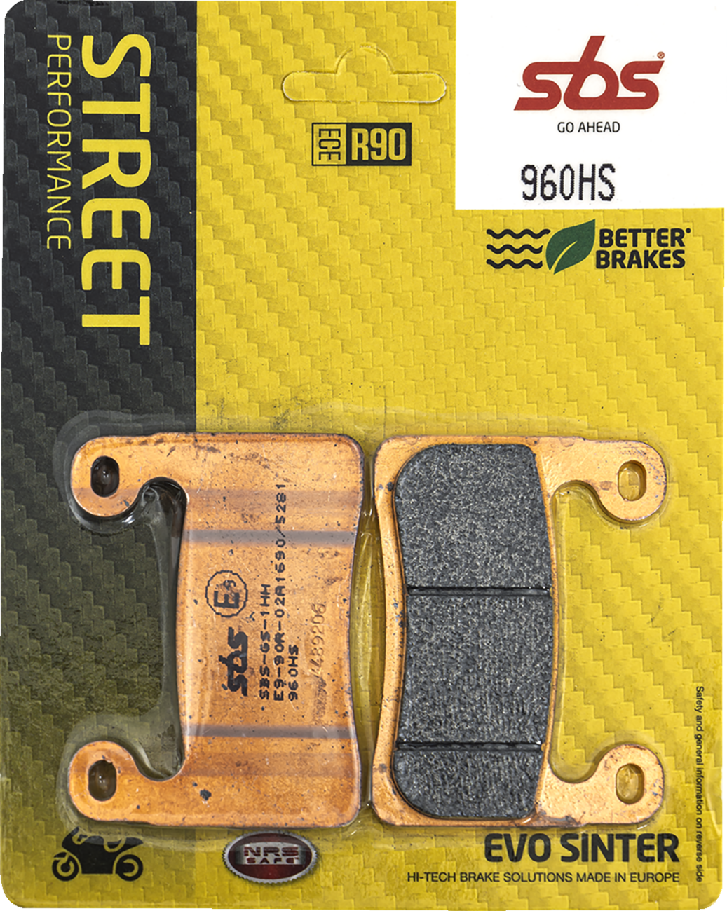 SBS HS Sintered Front Brake Pads 960HS
