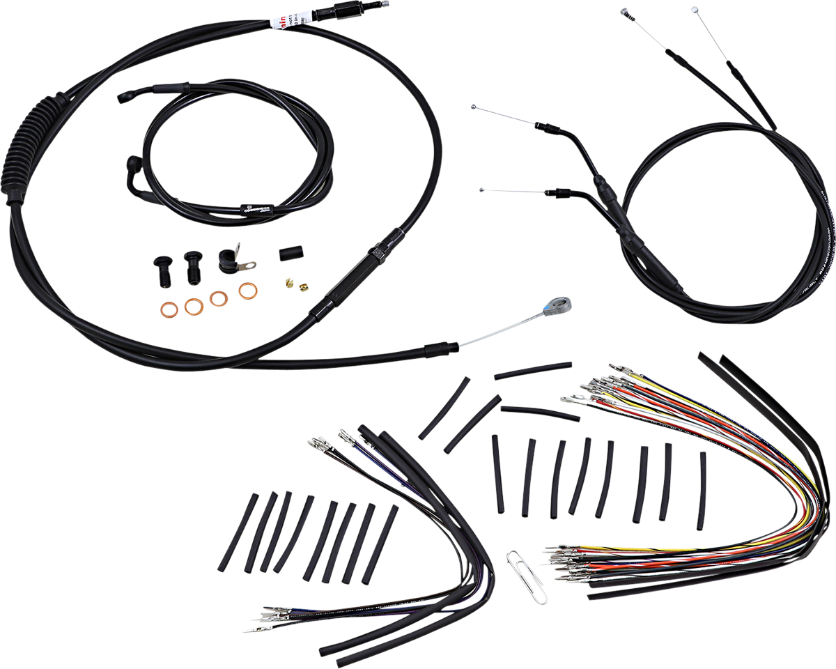 Burly Handlebar Cable Installation Kit For Harley Dyna Wide Glide 2007-2008, 2010-2011