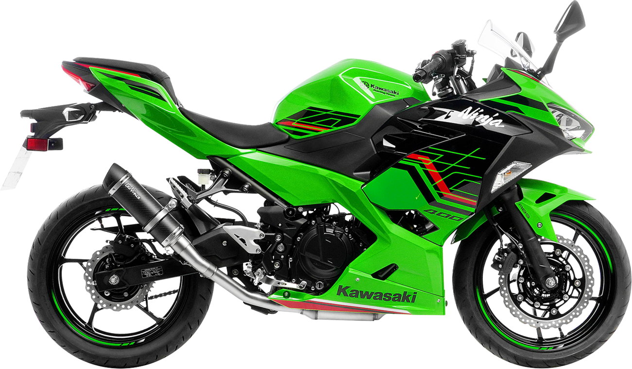 LeoVince GP Corsa EVO Slip-On Exhaust Kawasaki Ninja 400 / Ninja 500 / Z400 / Z500 2018-2025