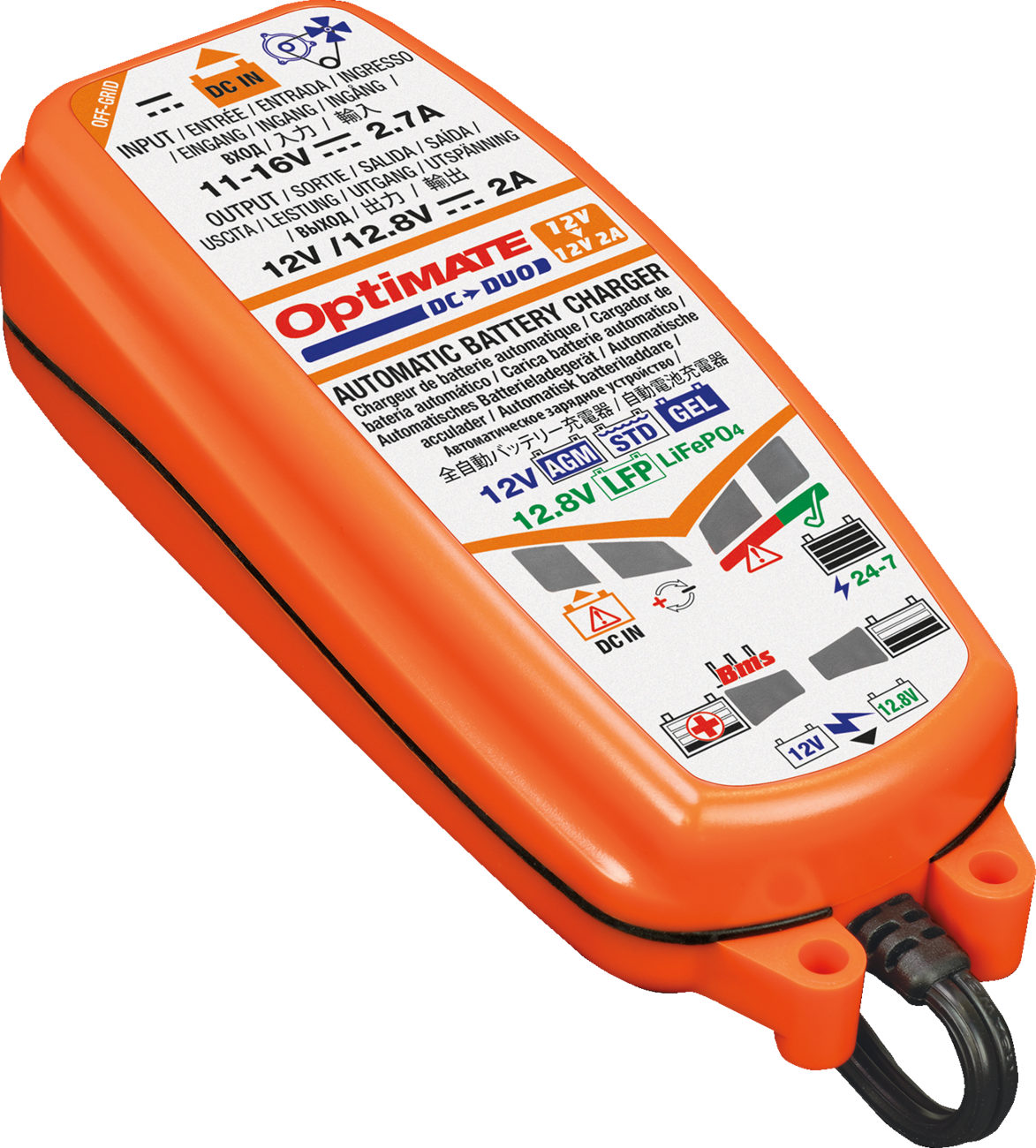 Tecmate Optimate™ DC-DUO 12 V To 12.8 V 2A Battery Charger