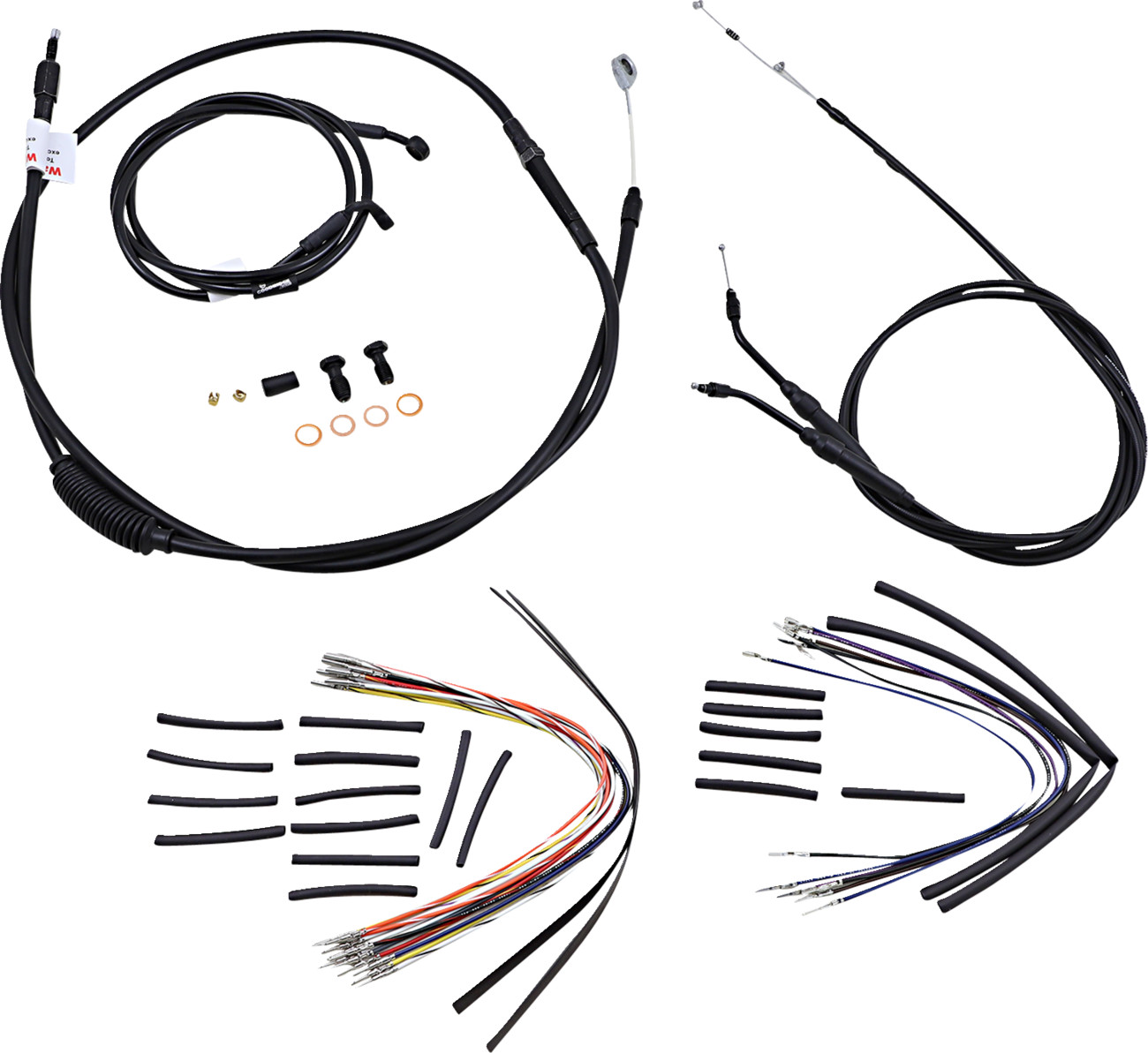 Burly Handlebar Cable Installation Kit For Harley Dyna 2006