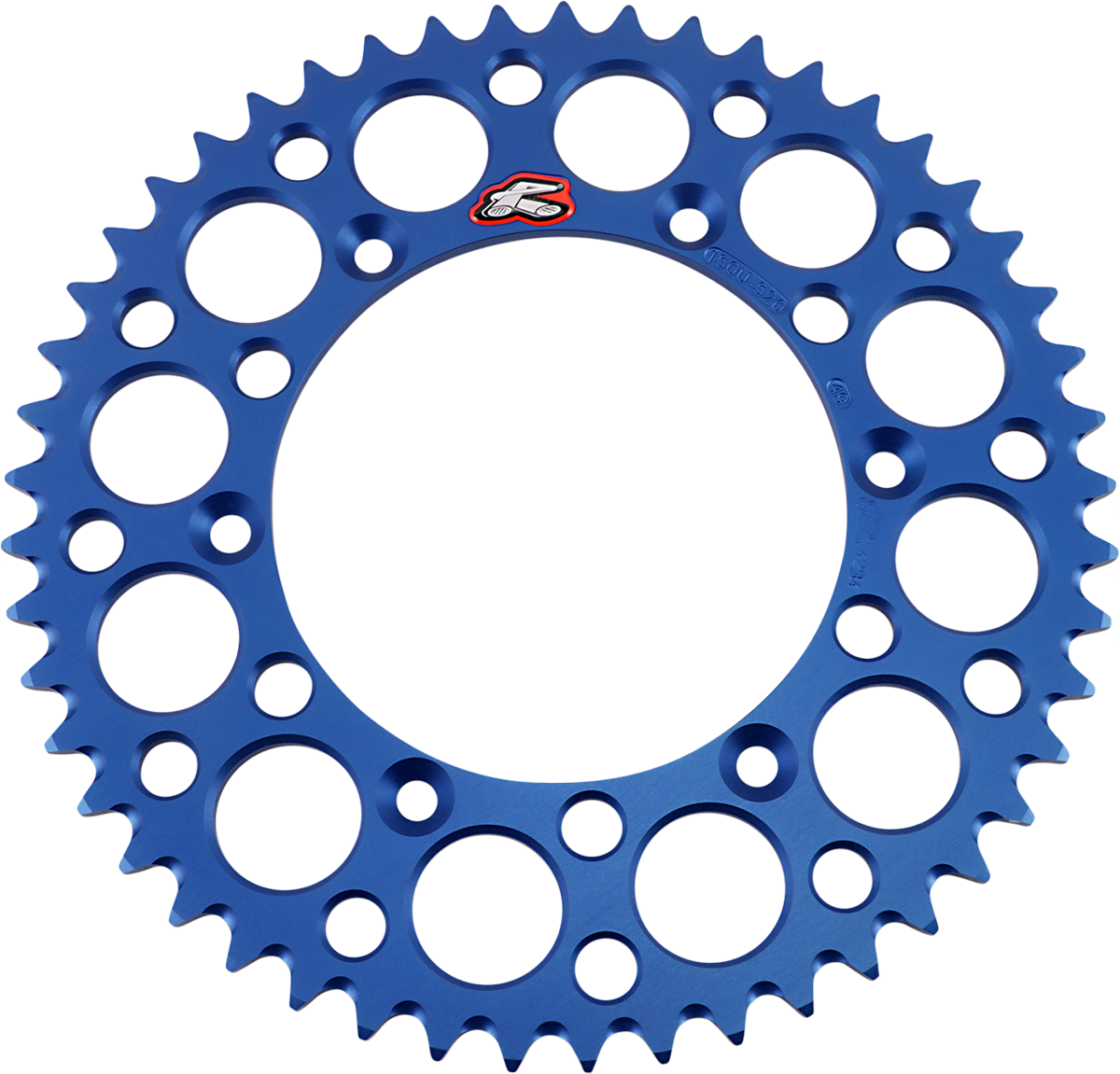 Renthal Rear Sprocket - Aluminum - 49 Tooth - Blue - Yamaha 49T