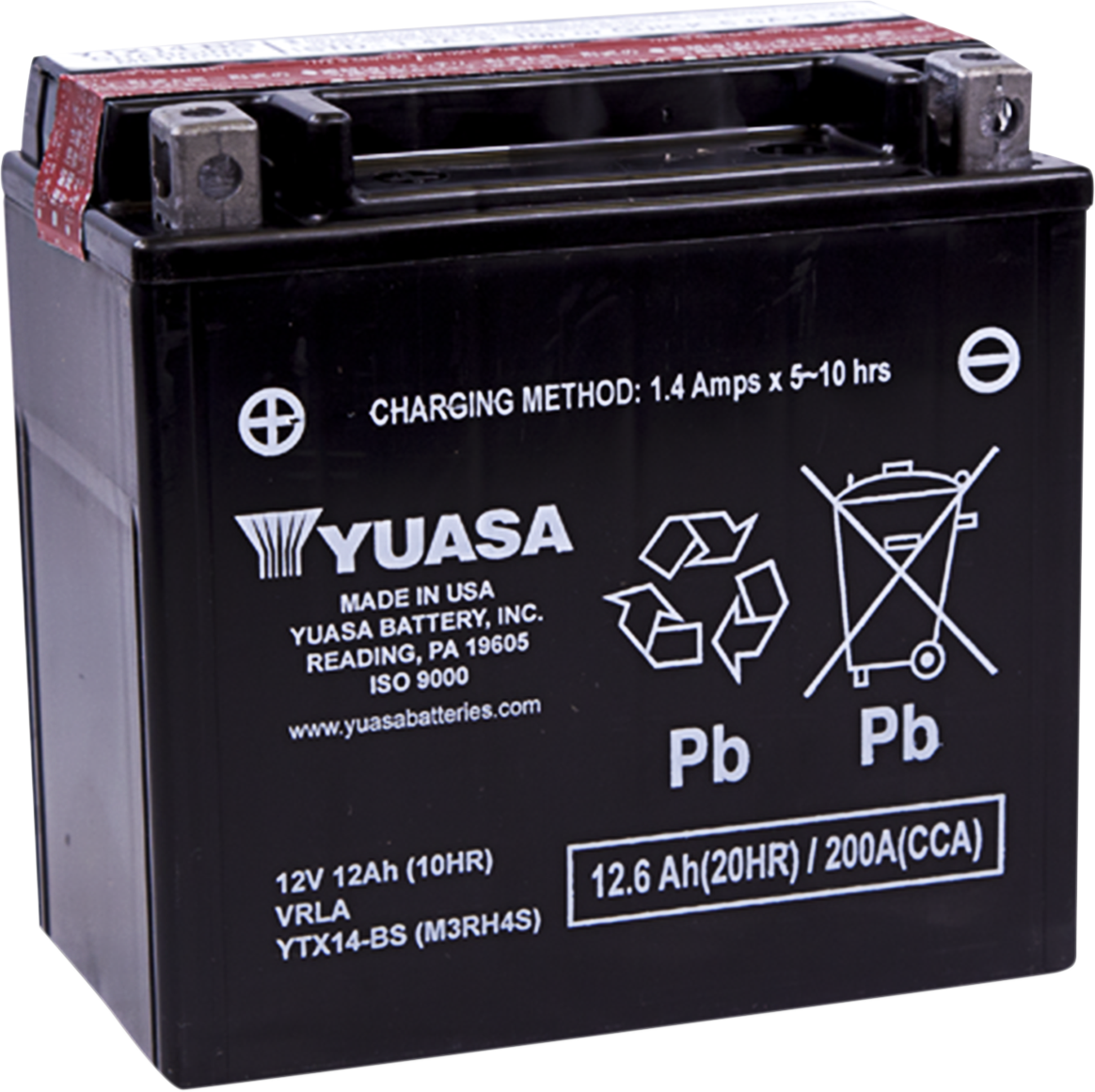 YUASA AGM Maintenance-Free Battery