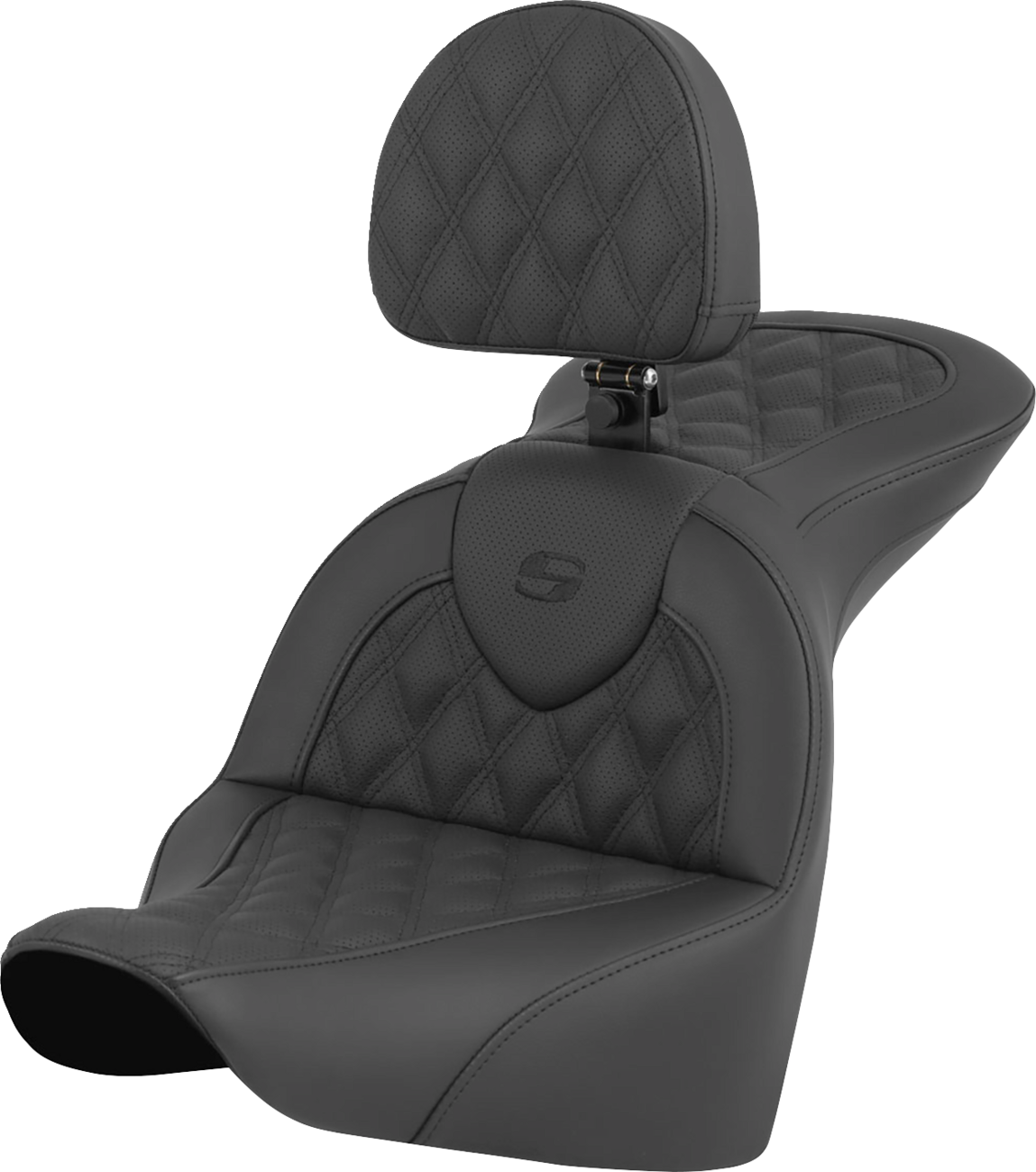 Saddlemen Roadsofa LS Lattice Stitch 2-Up Seat For Harley FLFB / FXBR 2018-2025