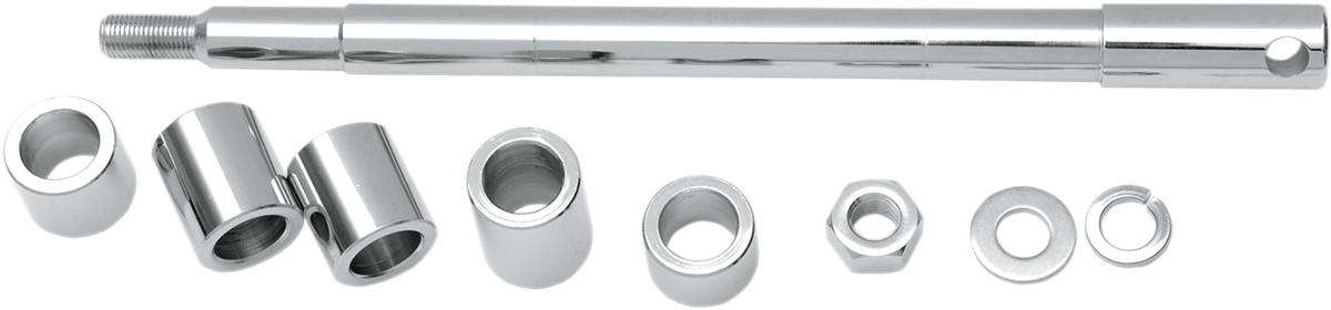 Drag specialties Axle Kit - Front - Chrome - '86-'99 Softail Harley Davidson
