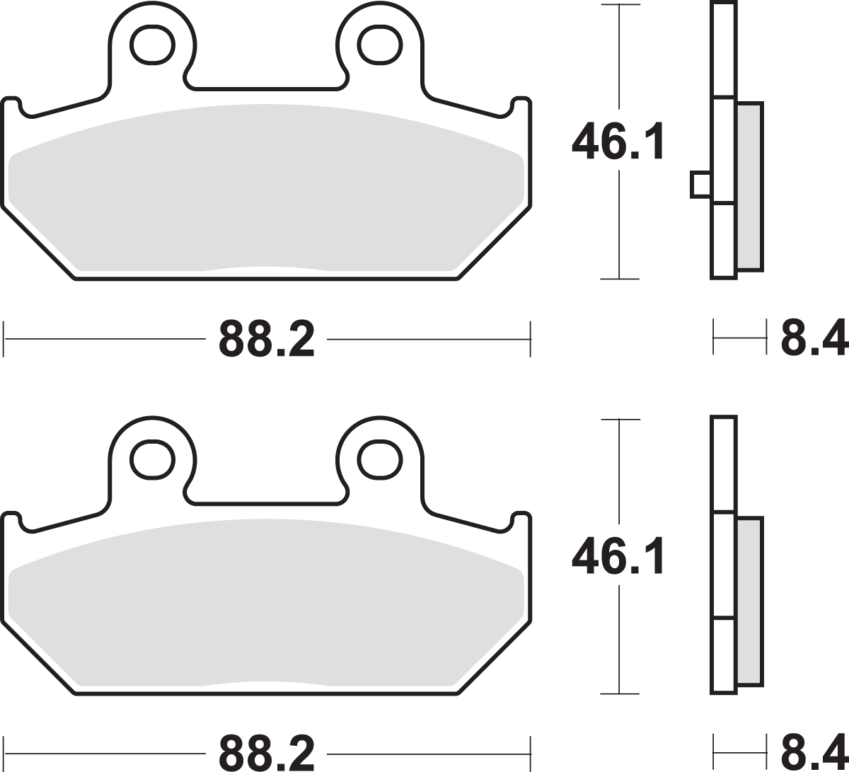 SBS MS Scooter Maxi Sintered Brake Pads