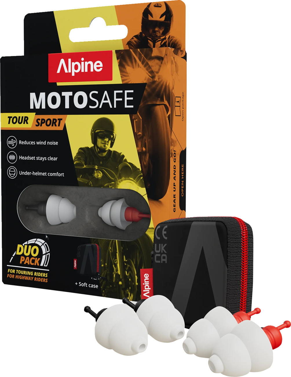 ALPINE HEARING PROTECTION MotoSafe Duo Earplugs Pack