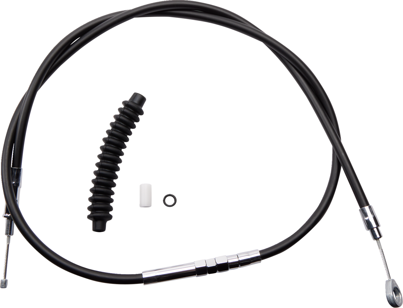 Drag specialties High-Efficiency Black Vinyl Clutch Cable - 57-1/4" Harley Davidson