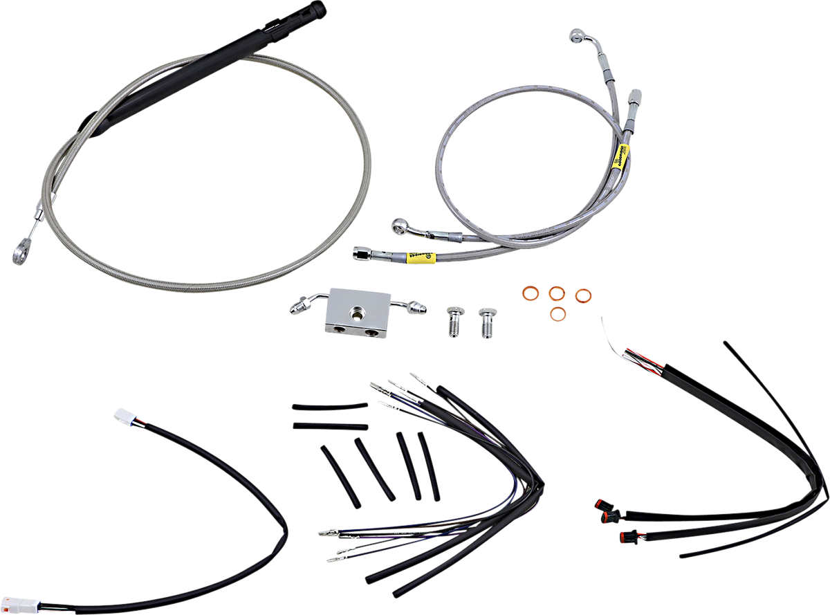 Burly Handlebar Cable Installation Kit For Harley Softail w/ ABS 2018-2024
