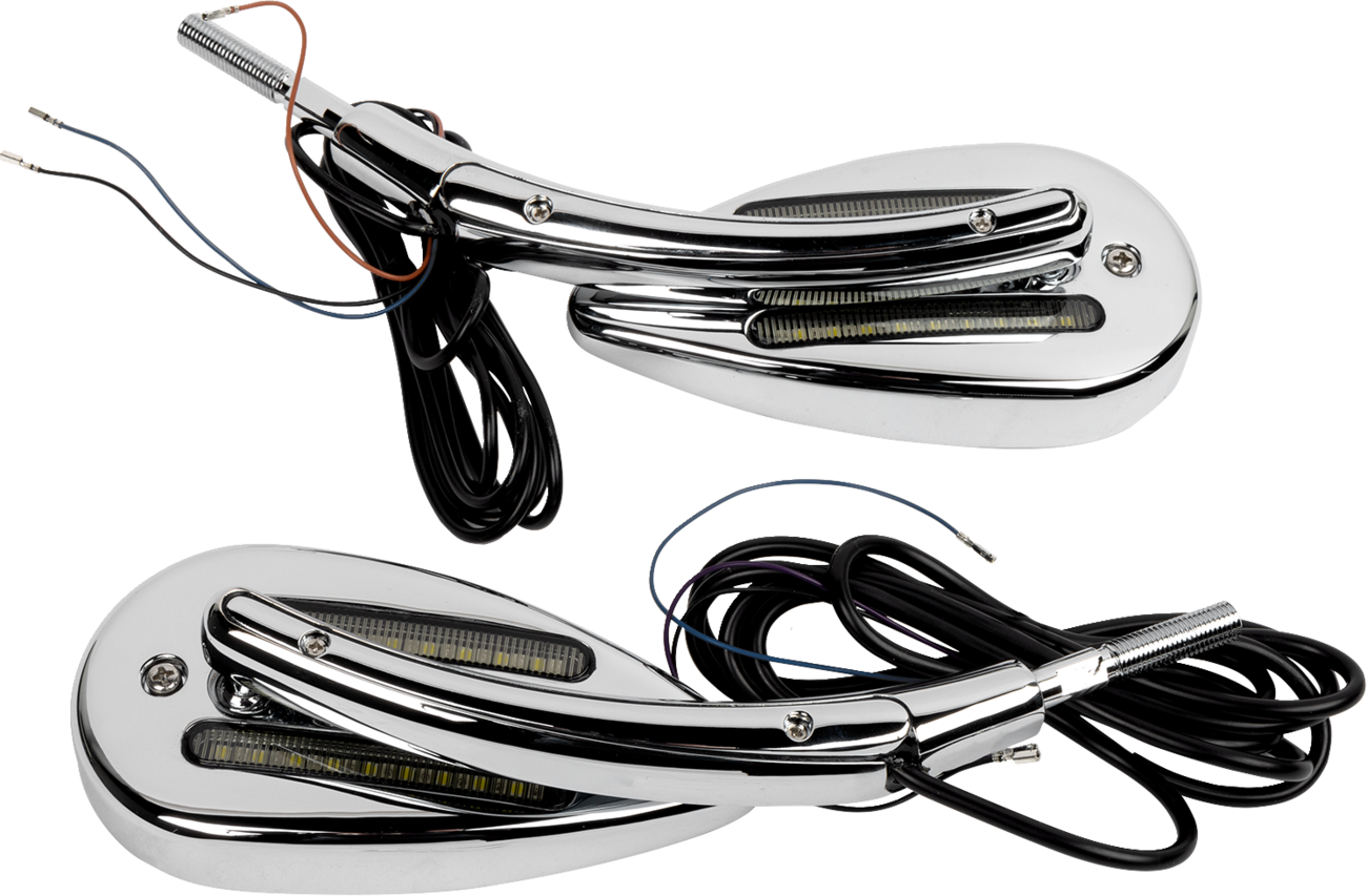 Custom Dynamics LED Turn Signal Mirrors For Harley