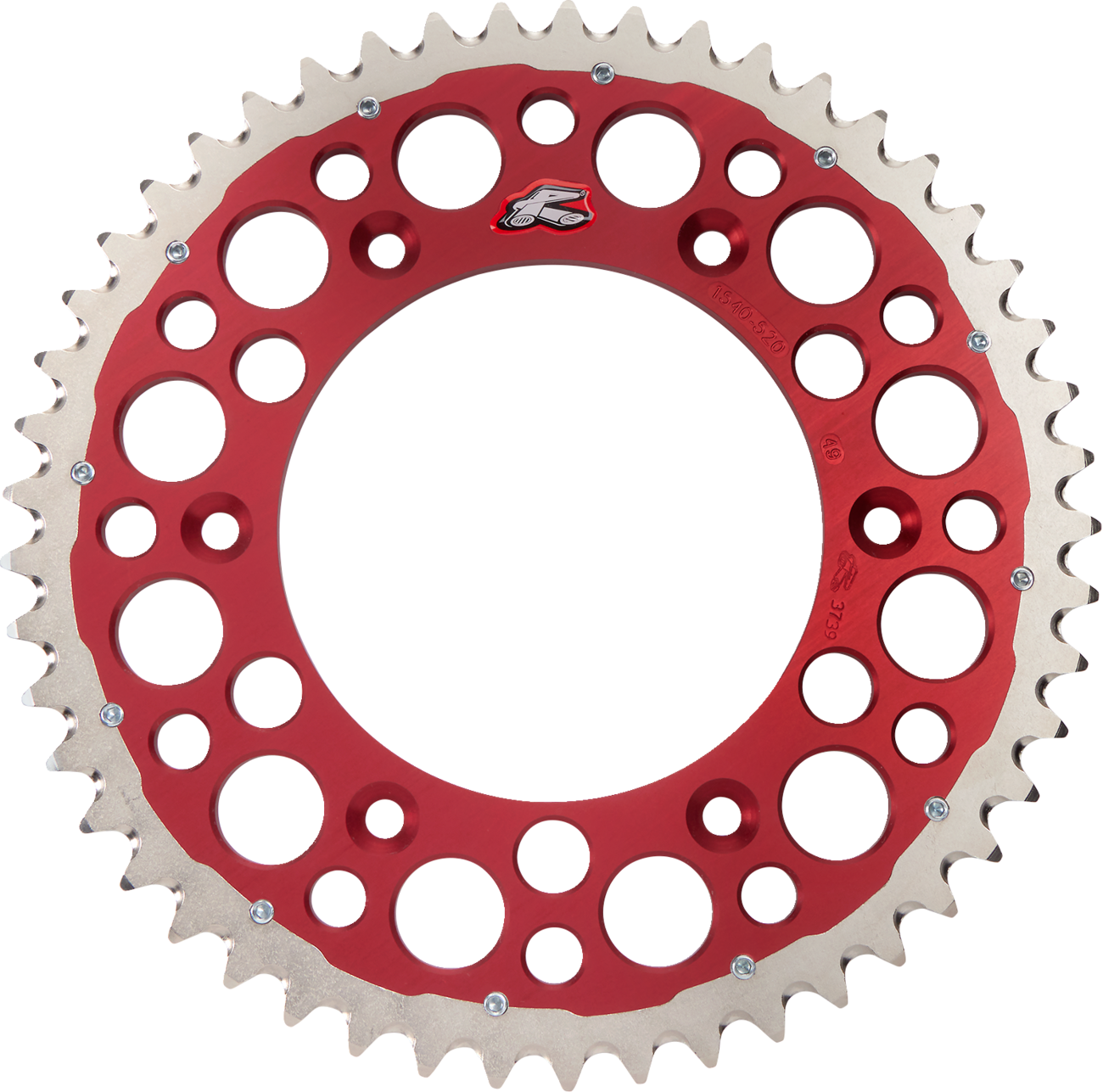 Renthal Twinring™ Rear Sprocket - 49 Tooth - Red - Honda 49T