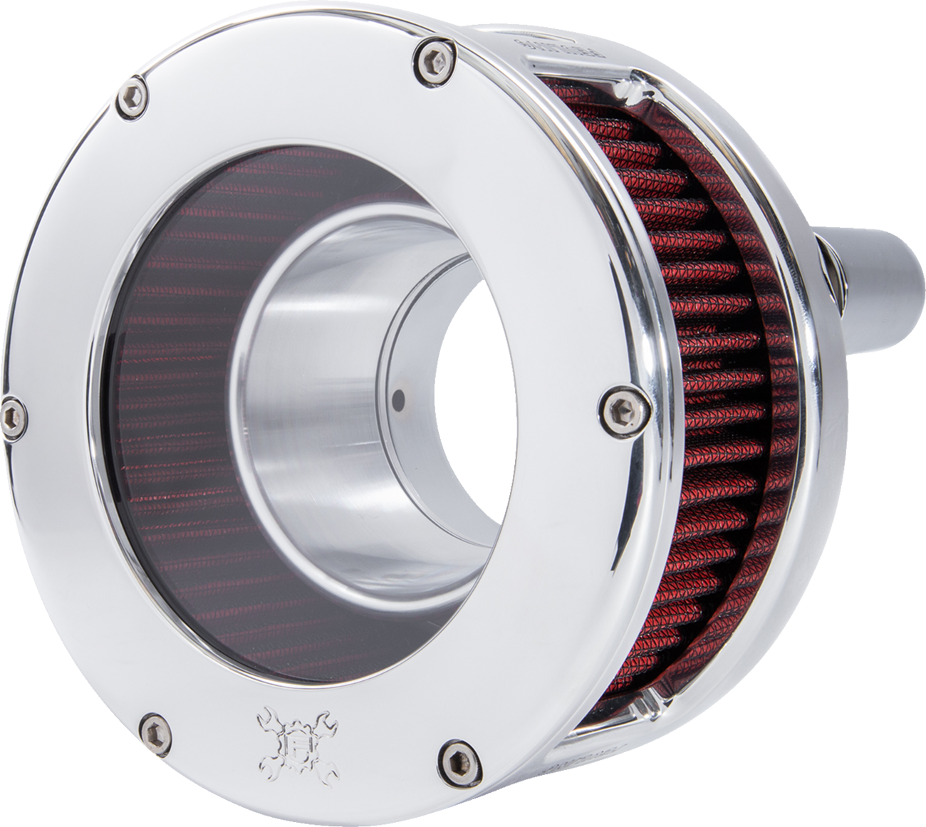 Feuling parts BA Series Air Cleaner Kit - Chrome - Red Filter Harley Davidson